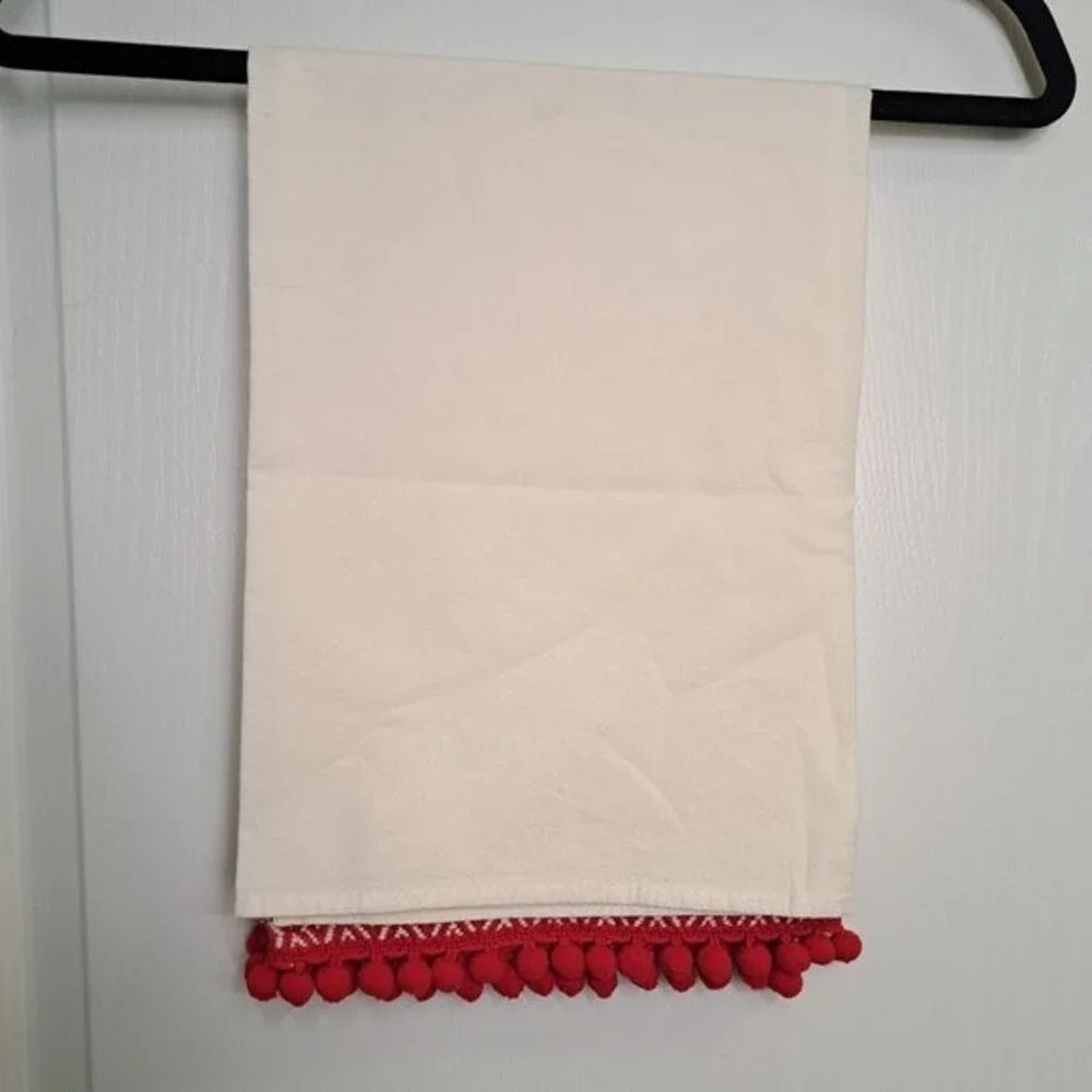 Handmade Christmas Snowman Tea Towel